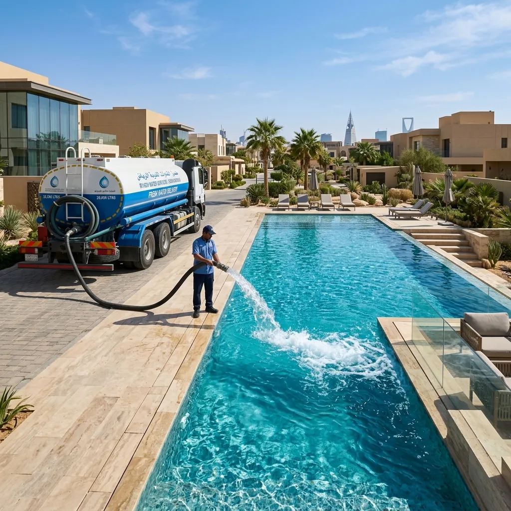 وايت مياه وسط بالرياض للمسابح والاستراحات